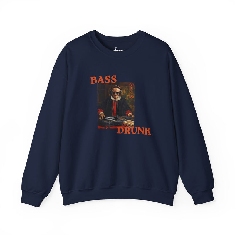 BASS, DRUNK, アクション  Crewneck Sweatshirt