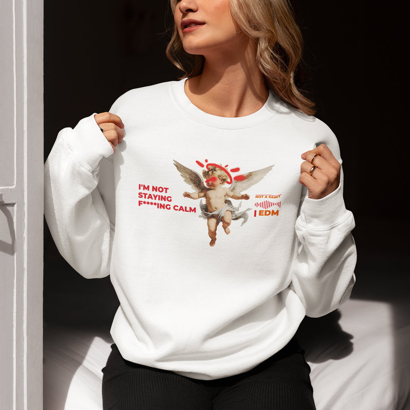 Not a Saint  Crewneck Sweatshirt