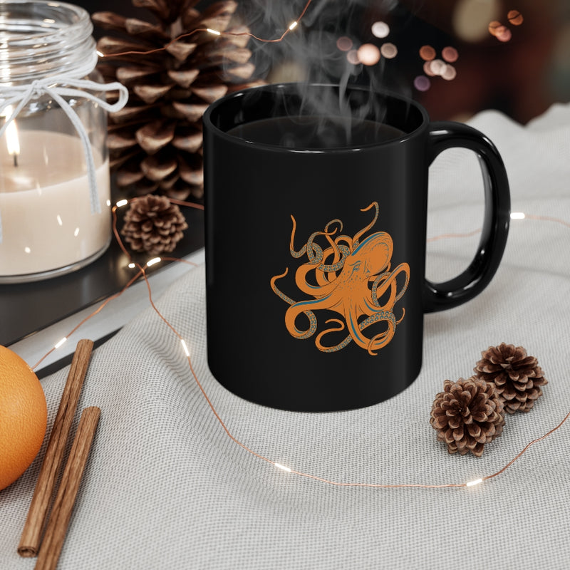 Orange octopus Mug 11oz