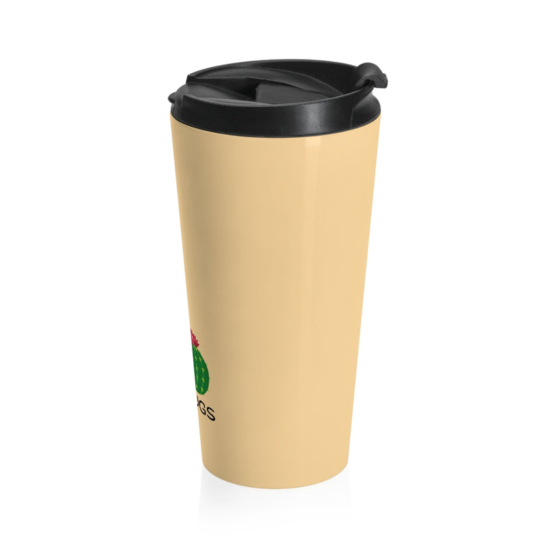 Free Hug, I'm Cactus Stainless Steel Travel Mug - Sinna Get