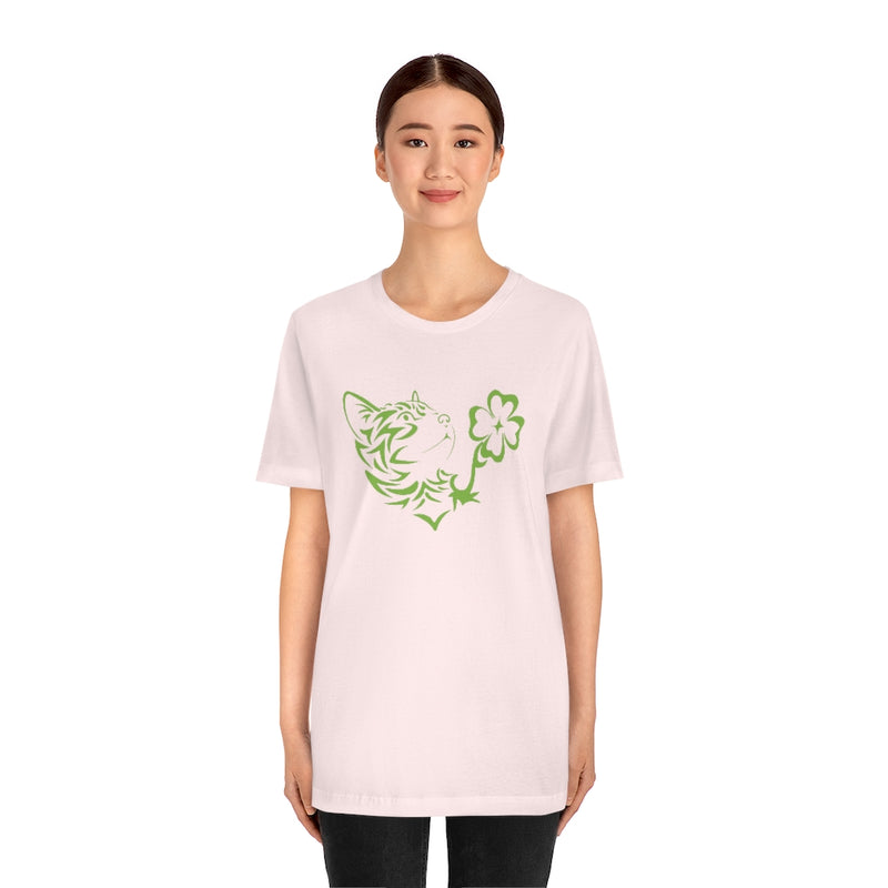 Cat and Clover Jersey T Shirt - Sinna Get