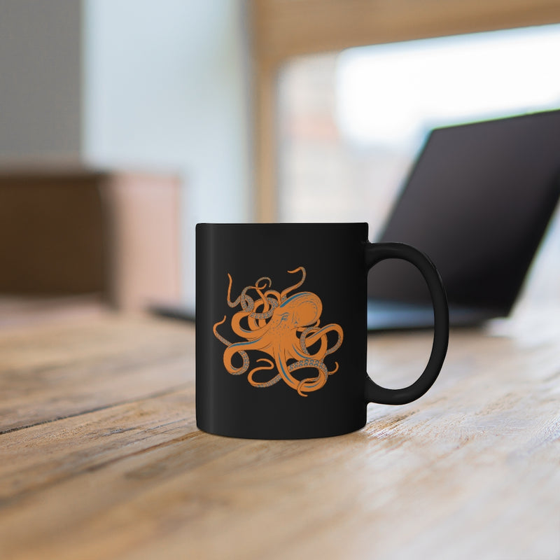 Orange octopus Mug 11oz