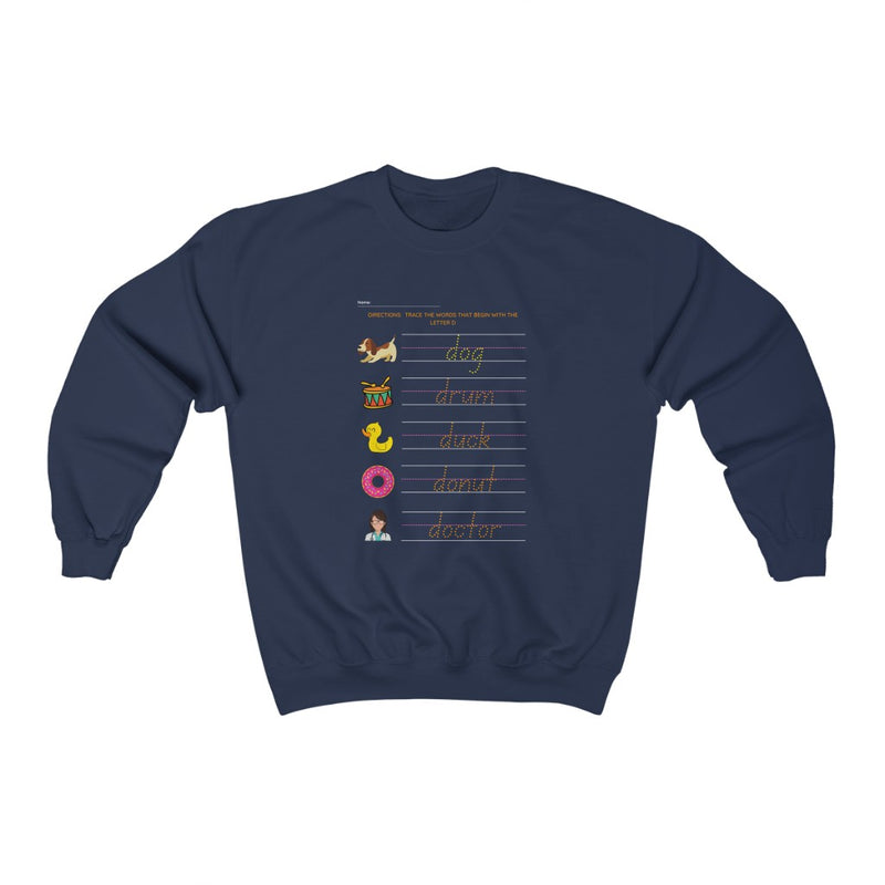 Words that begin with D Crewneck Sweatshirt