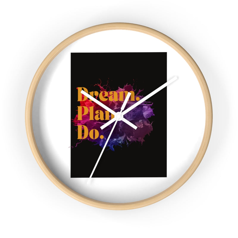 Dream. Plan. Do. Wall clock - Sinna Get