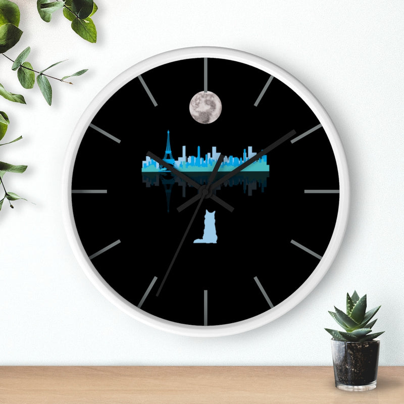 Cat and Moon Wall clock 10" - Sinna Get