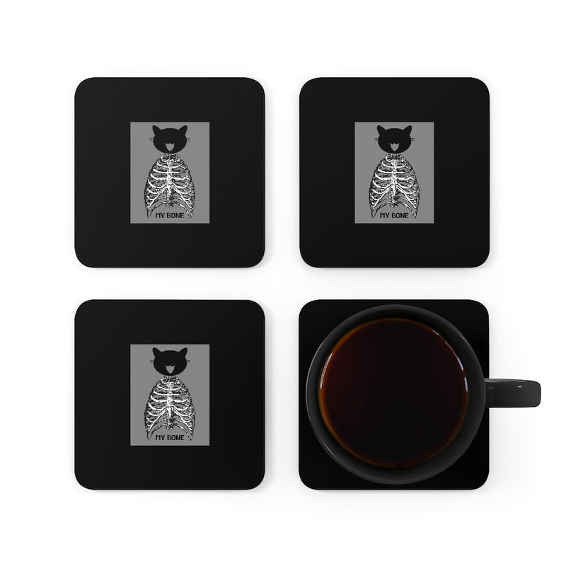 My Bone Corkwood Coaster Set of 4 - Sinna Get