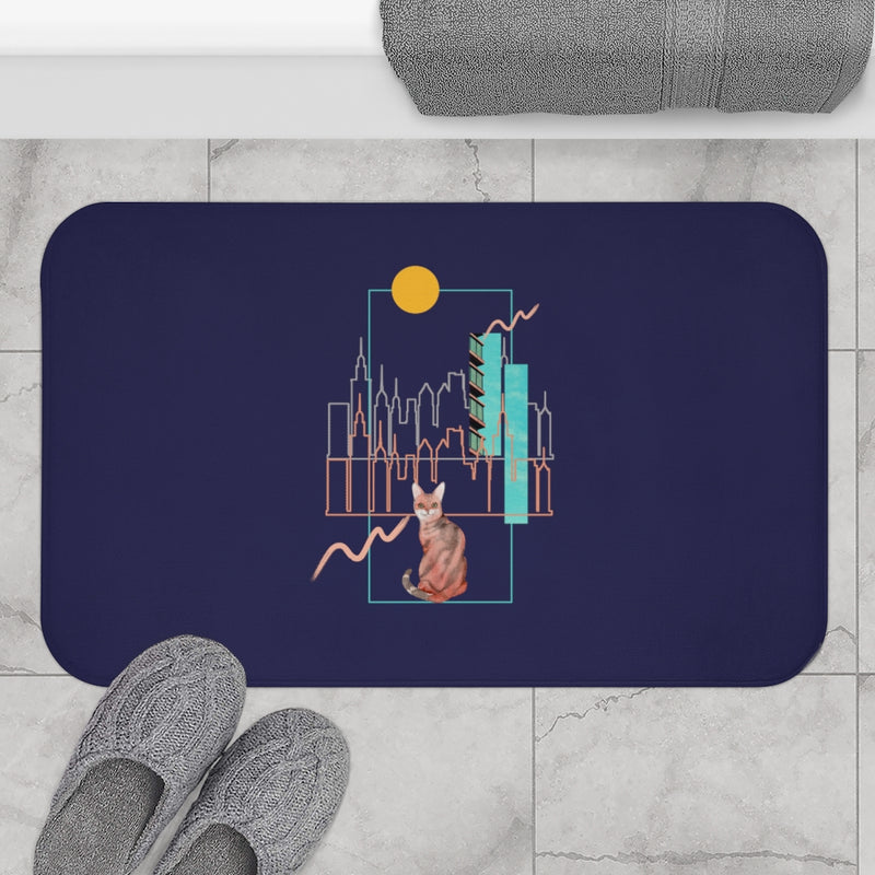 Buildings and Cat Bath Mat - Sinna Get