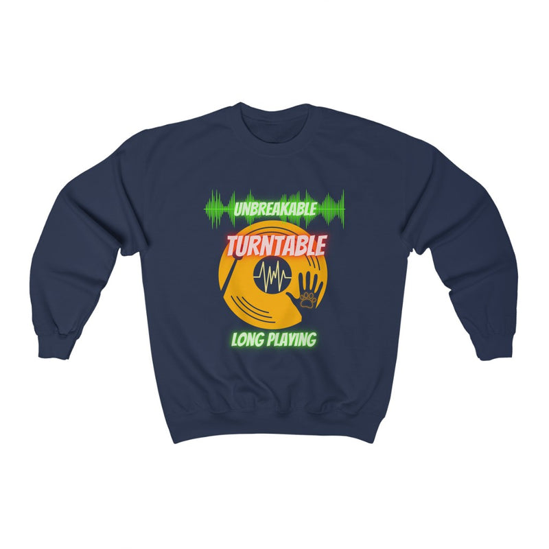 Turntable and Paw Crewneck Sweatshirt