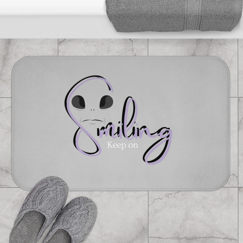 Keep on smiling Bath Mat