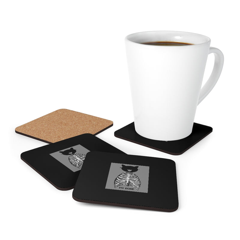 My Bone Corkwood Coaster Set of 4 - Sinna Get