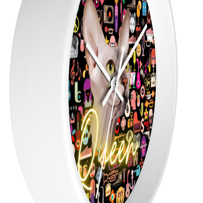 Cat Queen Wall clock 10"