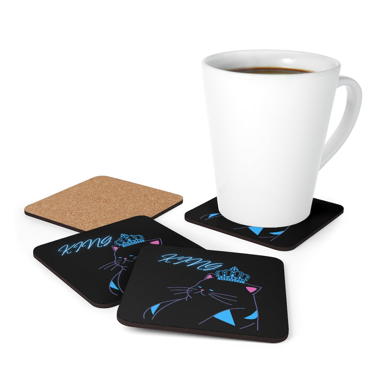 King Corkwood Coaster Set of 4