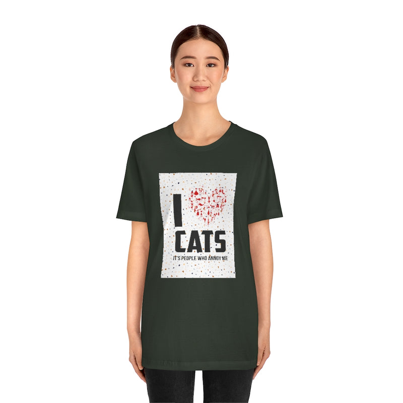 I love Cats Jersey T Shirt