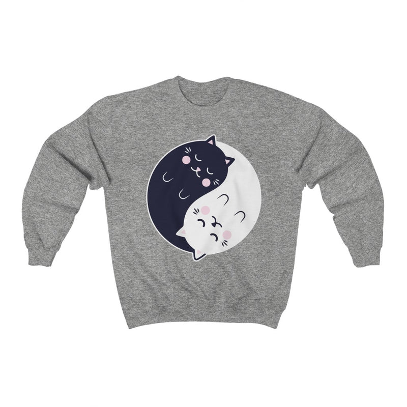 Ying Yang Cat Crewneck Sweatshirt