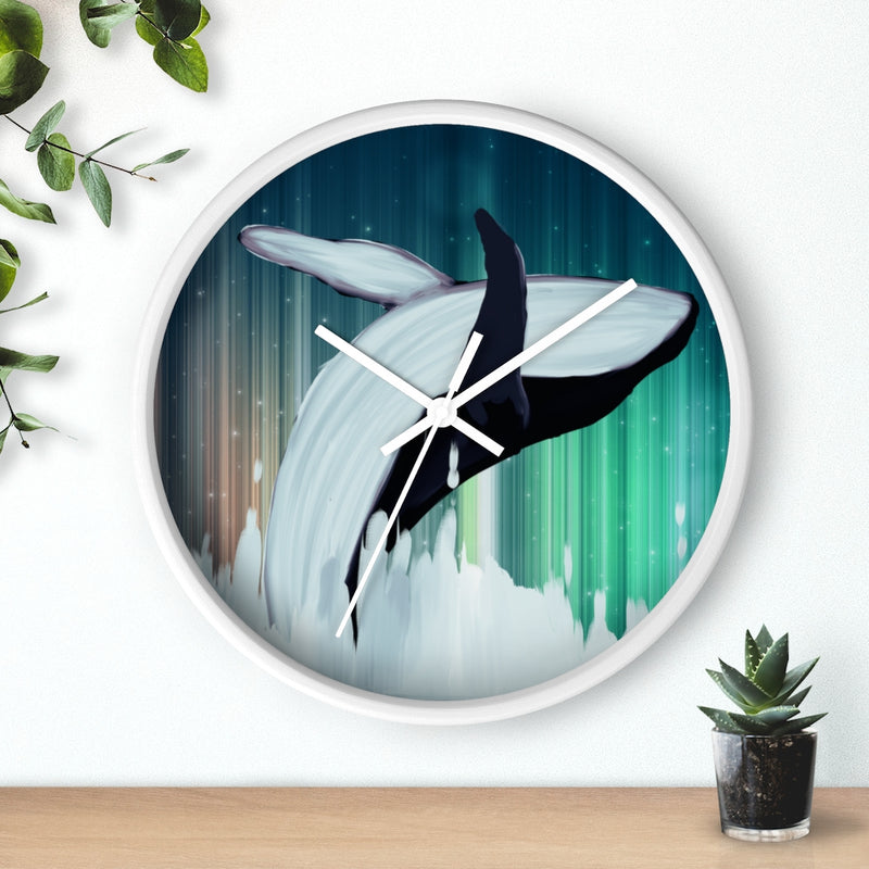 Whale Wall clock 10"