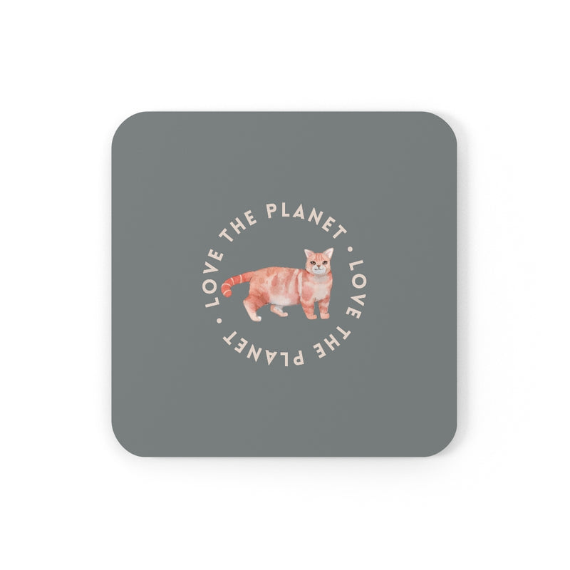 Love the Planet Corkwood Coaster Set of 4