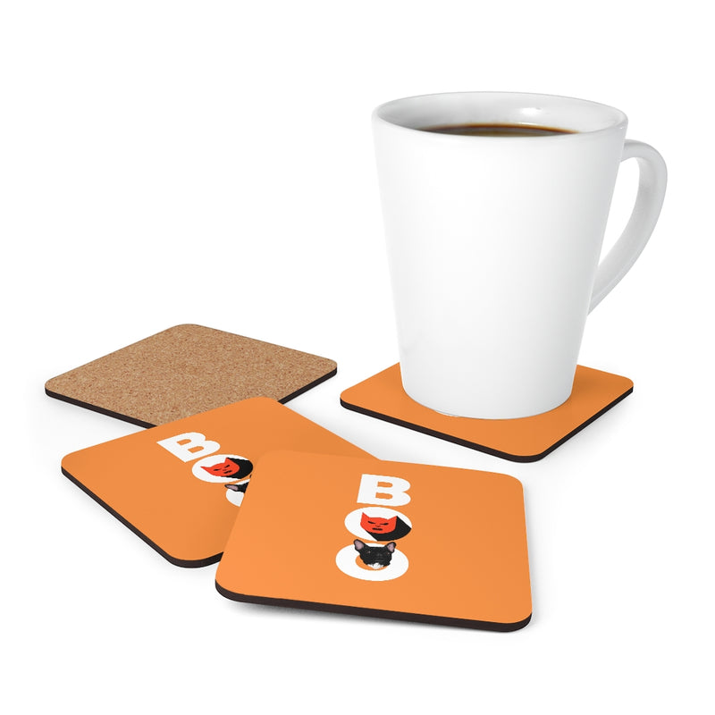 Boo Corkwood Coaster Set of 4 - Sinna Get