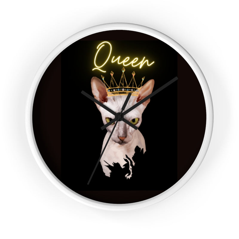 Cat Queen Wall clock 10"