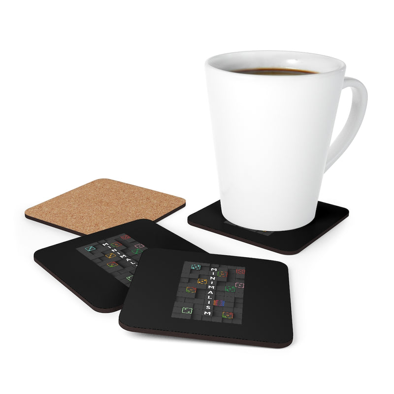 Minimalism Corkwood Coaster Set of 4