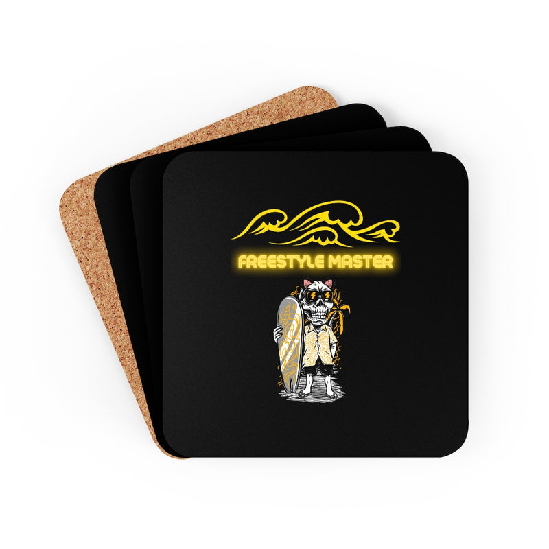 Freestyle Master Corkwood Coaster Set of 4