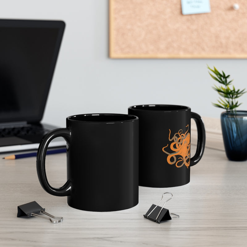 Orange octopus Mug 11oz