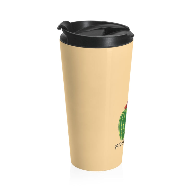 Free Hug, I'm Cactus Stainless Steel Travel Mug - Sinna Get