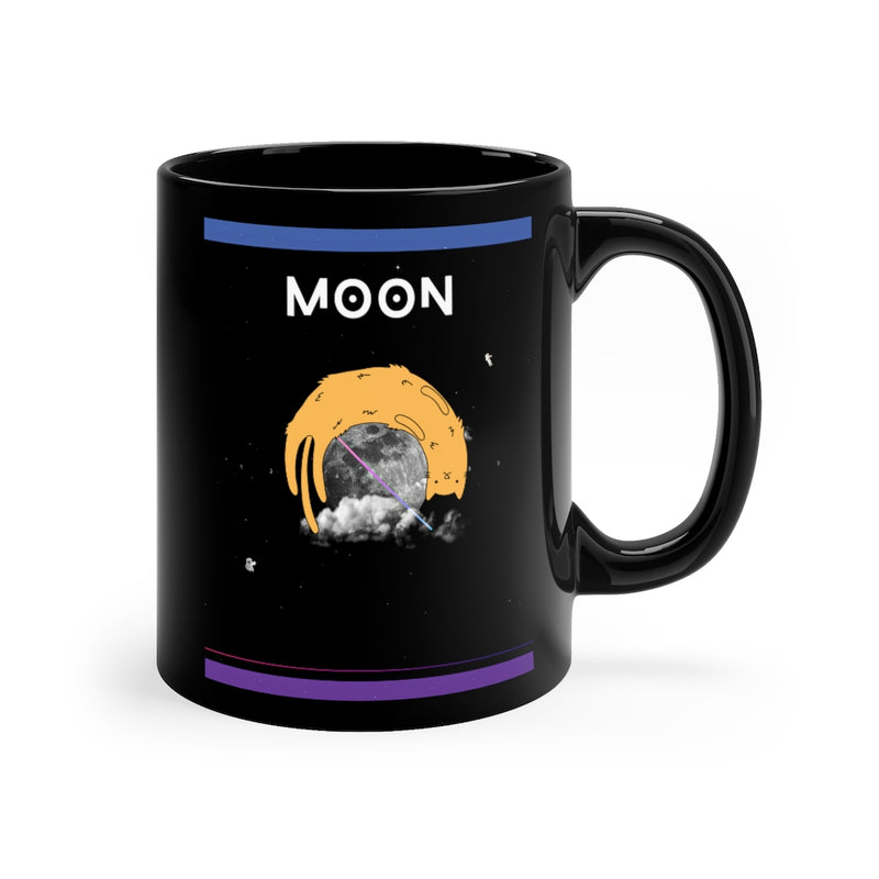 Cat with Moon Mug 11oz - Sinna Get