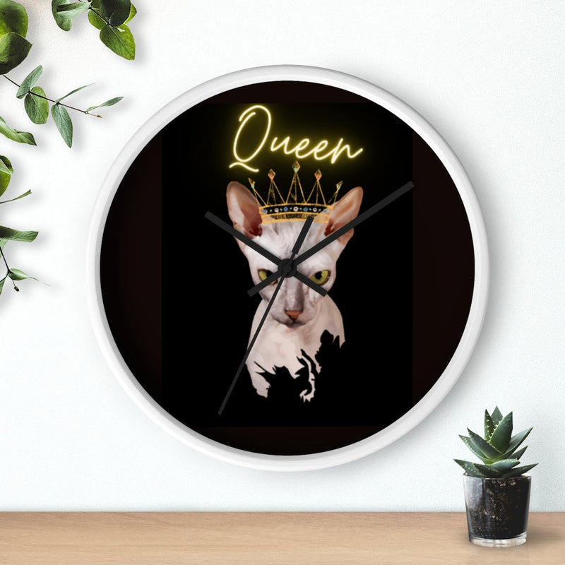 Cat Queen Wall clock 10"