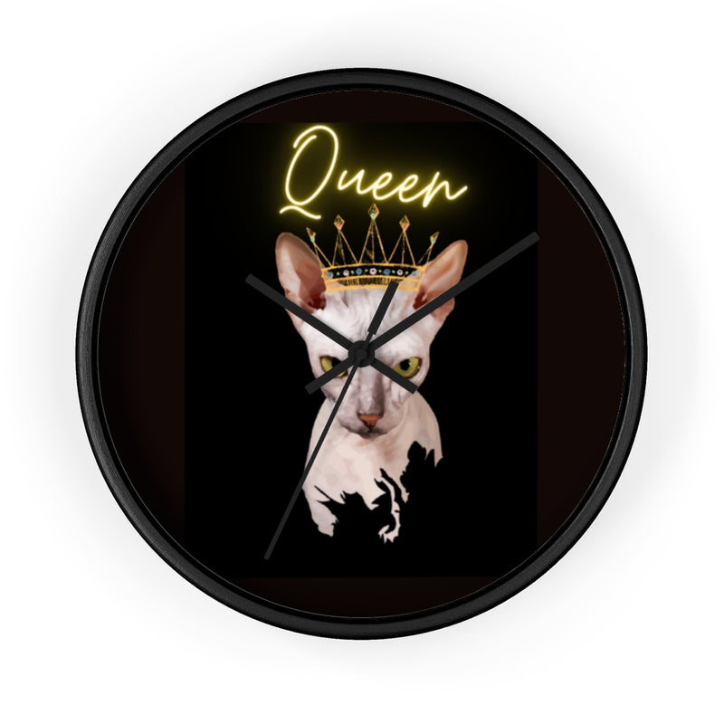 Cat Queen Wall clock 10"