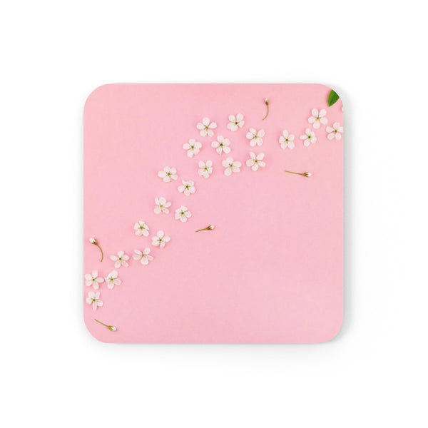 Spring cherry tree Corkwood Coaster Set of 4