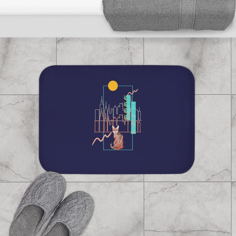 Buildings and Cat Bath Mat - Sinna Get