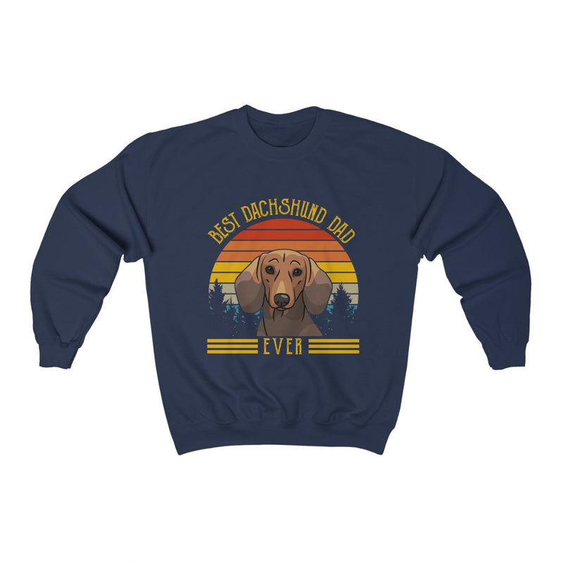 Best Dachshund Dad Crewneck Sweatshirt - Sinna Get