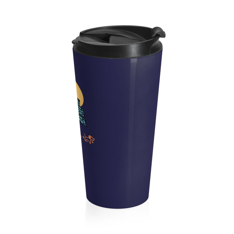 Dog and Moon Stainless Steel Travel Mug - Sinna Get