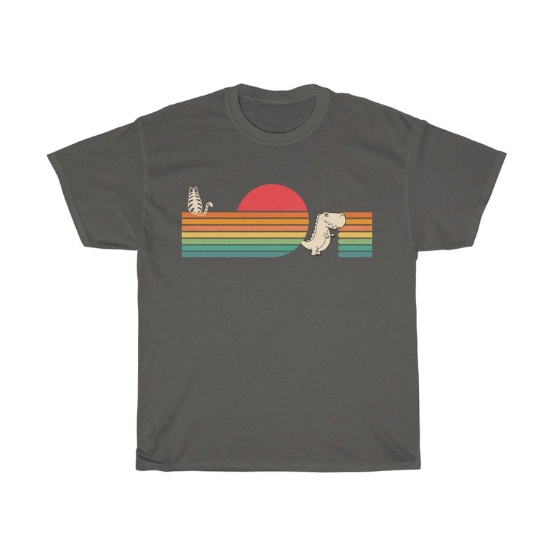 Cat, Tyrannosaurus, Sunset T Shirt - Sinna Get