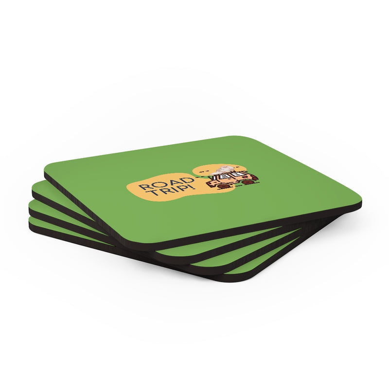 Road Trip Corkwood Coaster Set of 4