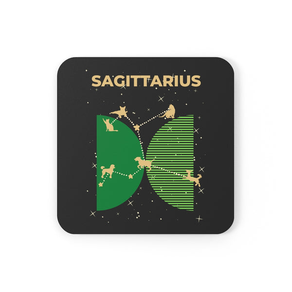 Sagittarius Corkwood Coaster Set of 4