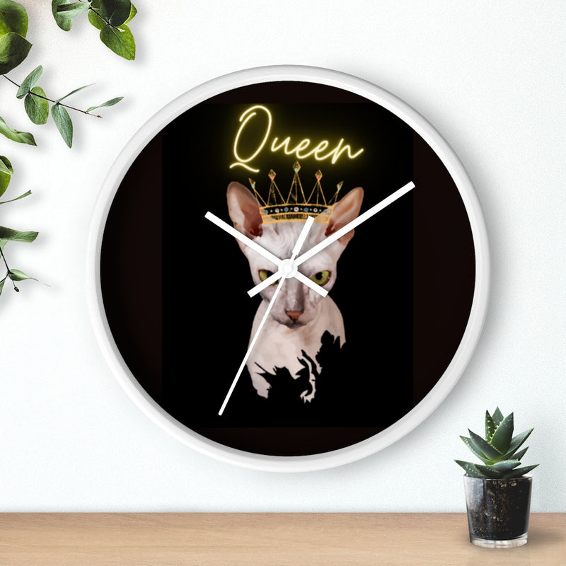 Cat Queen Wall clock 10"