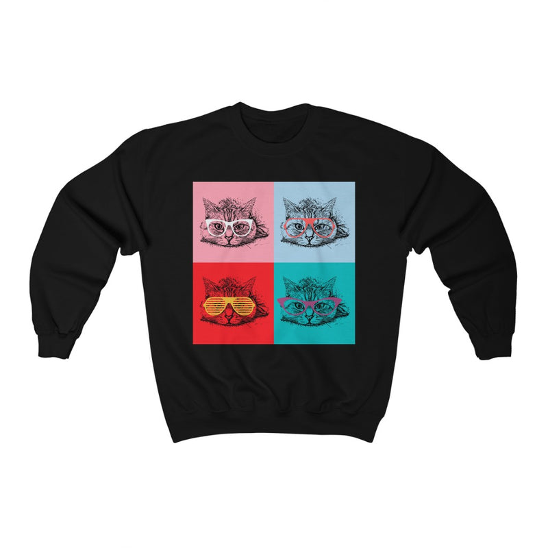 Cats with wearing glasses Crewneck Sweatshirt - Sinna Get