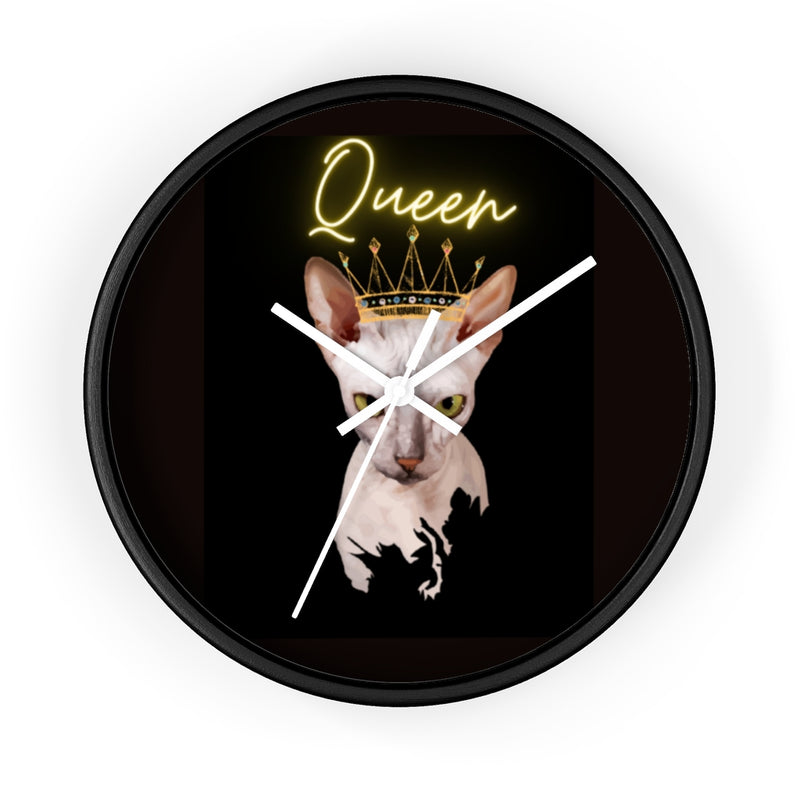 Cat Queen Wall clock 10"