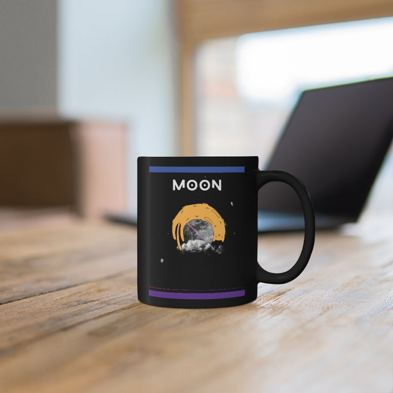 Cat with Moon Mug 11oz - Sinna Get