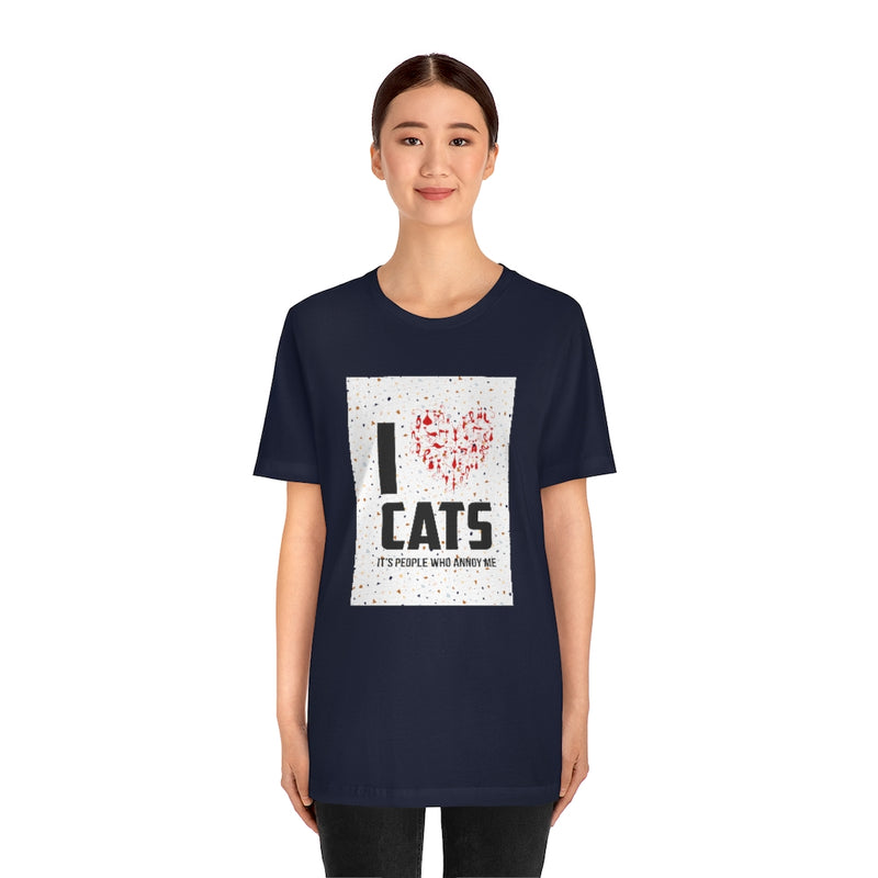 I love Cats Jersey T Shirt