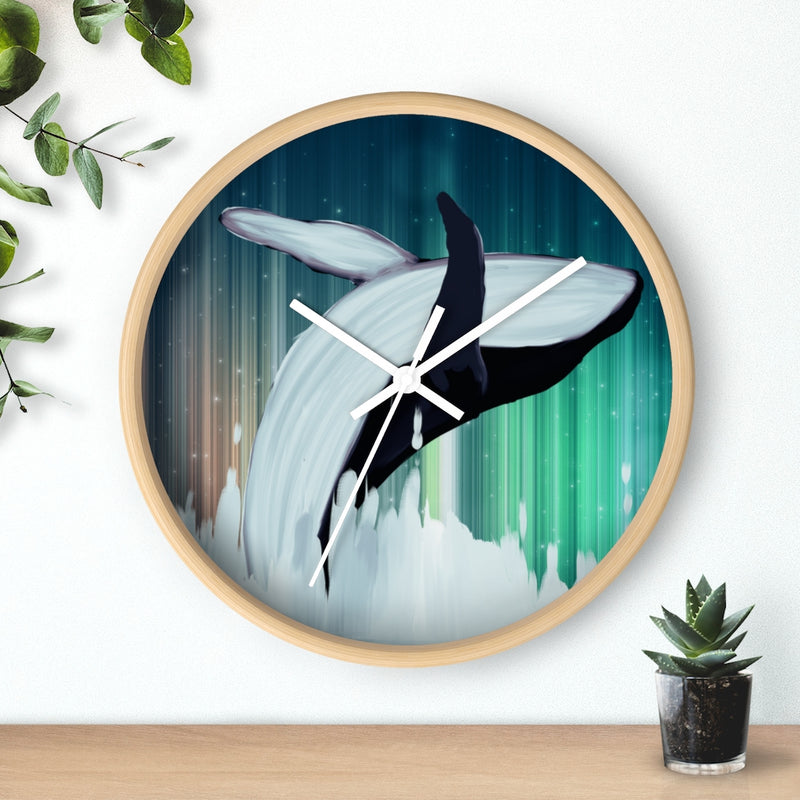 Whale Wall clock 10"