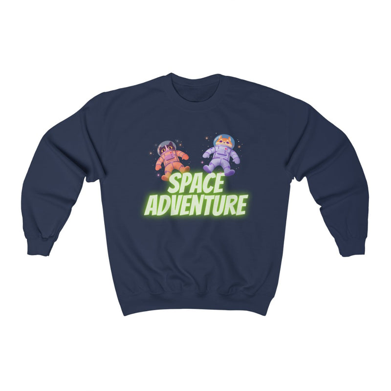 Space Adventure Cat & Dog Crewneck Sweatshirt