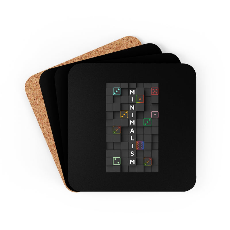 Minimalism Corkwood Coaster Set of 4