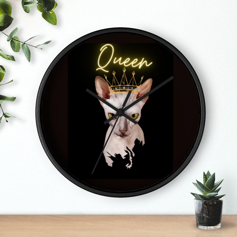 Cat Queen Wall clock 10"