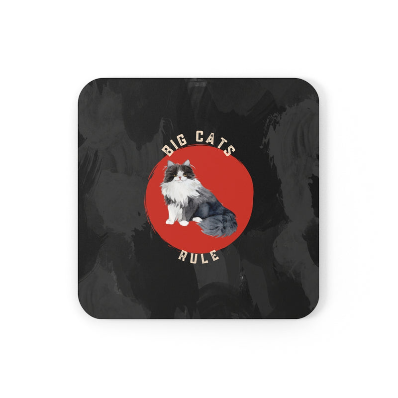 Big Cats Rule Corkwood Coaster Set of 4 - Sinna Get