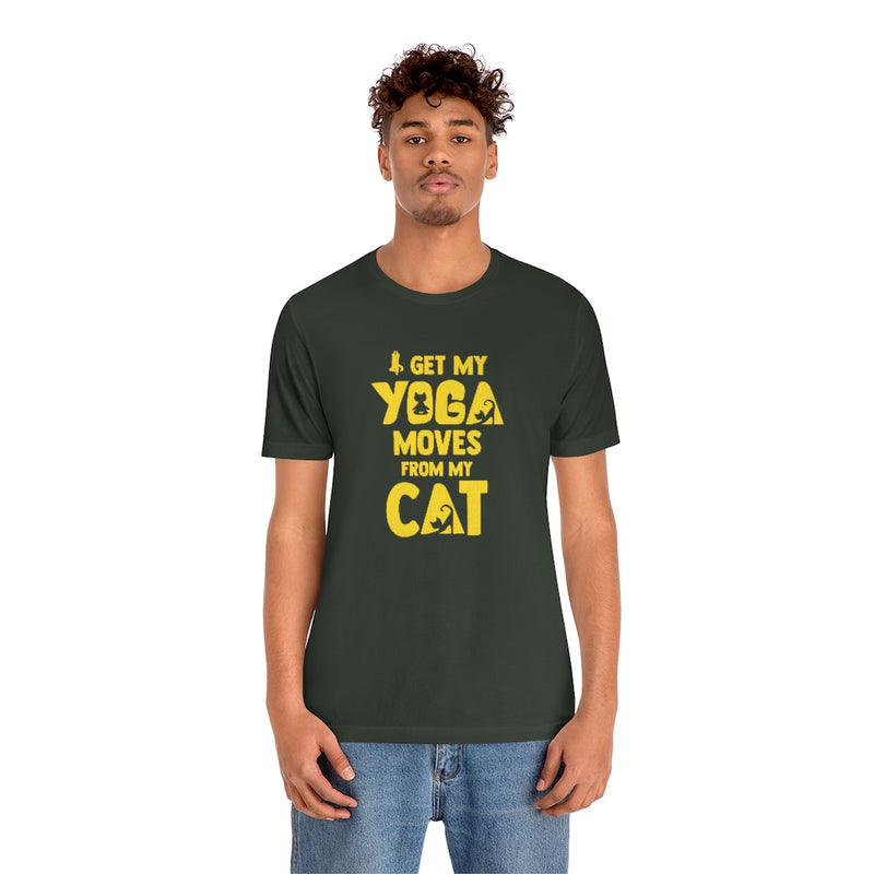 I get my Yoga Moves from My Cat Jersey T Shirt - Sinna Get