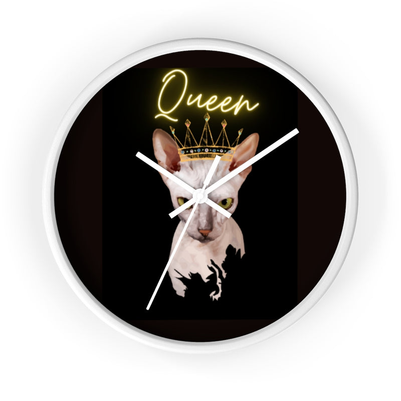 Cat Queen Wall clock 10"