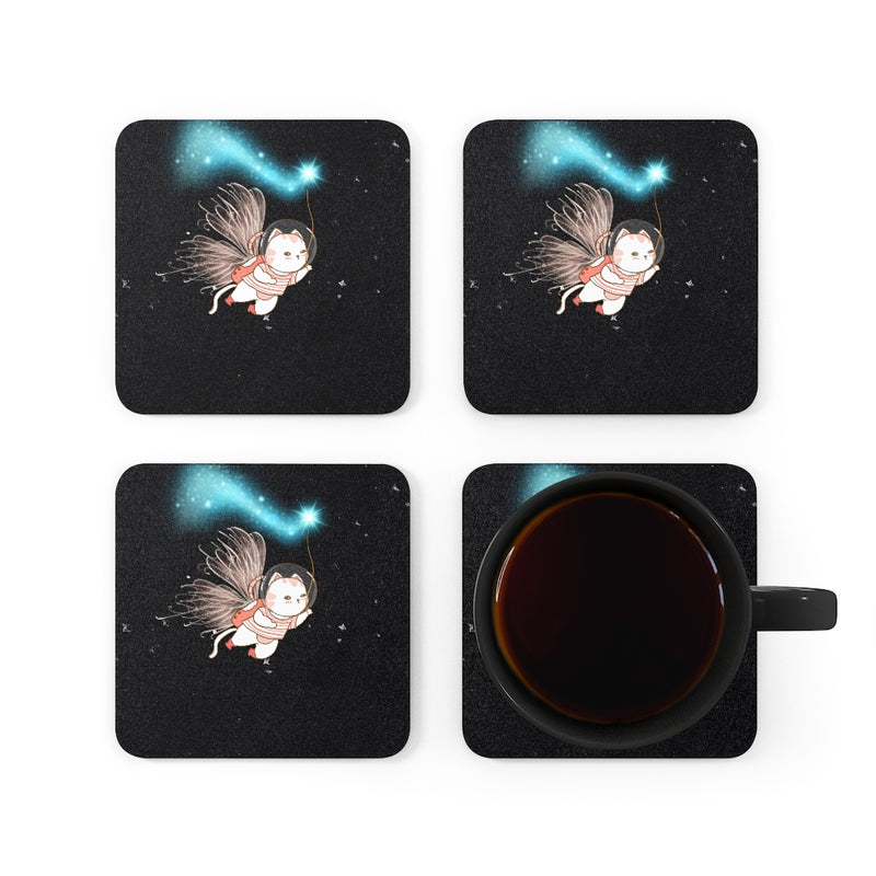 Adventure Space Corkwood Coaster Set of 4 - Sinna Get