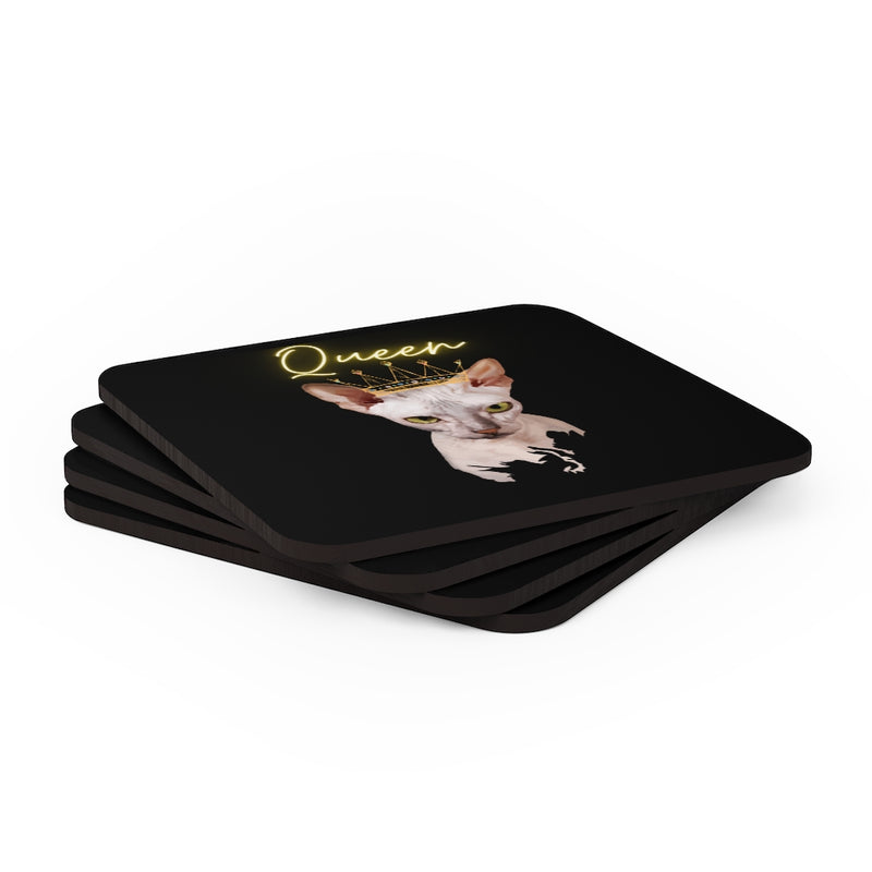 Best Queen Corkwood Coaster Set of 4 - Sinna Get